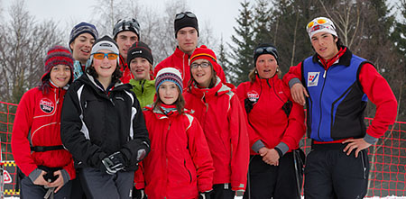 Une partie des coureurs à la Féclaz - photo H. Chiapusso